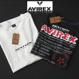 アヴィレックス(AVIREX)の新品タグ付【アヴィレックス】2枚セット NEXT-GEN Tシャツ 白黒 2XL(Tシャツ/カットソー(半袖/袖なし))