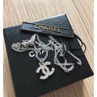 シャネル(CHANEL)の未使用 CHANEL シャネル CC ネックレス ラインストーン アクセサリー(ネックレス)