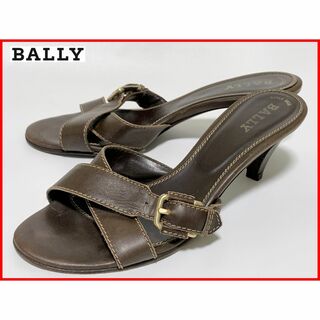 バリー(Bally)のBALLY バリー 38≒24cm サンダル パンプス ブラウン D2(サンダル)