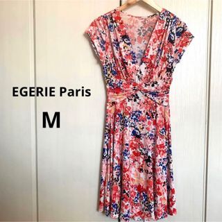 アーモワールカプリス(armoire caprice)のEGERIE Paris カシュクール ワンピース ジャージーワンピース　総柄(ロングワンピース/マキシワンピース)