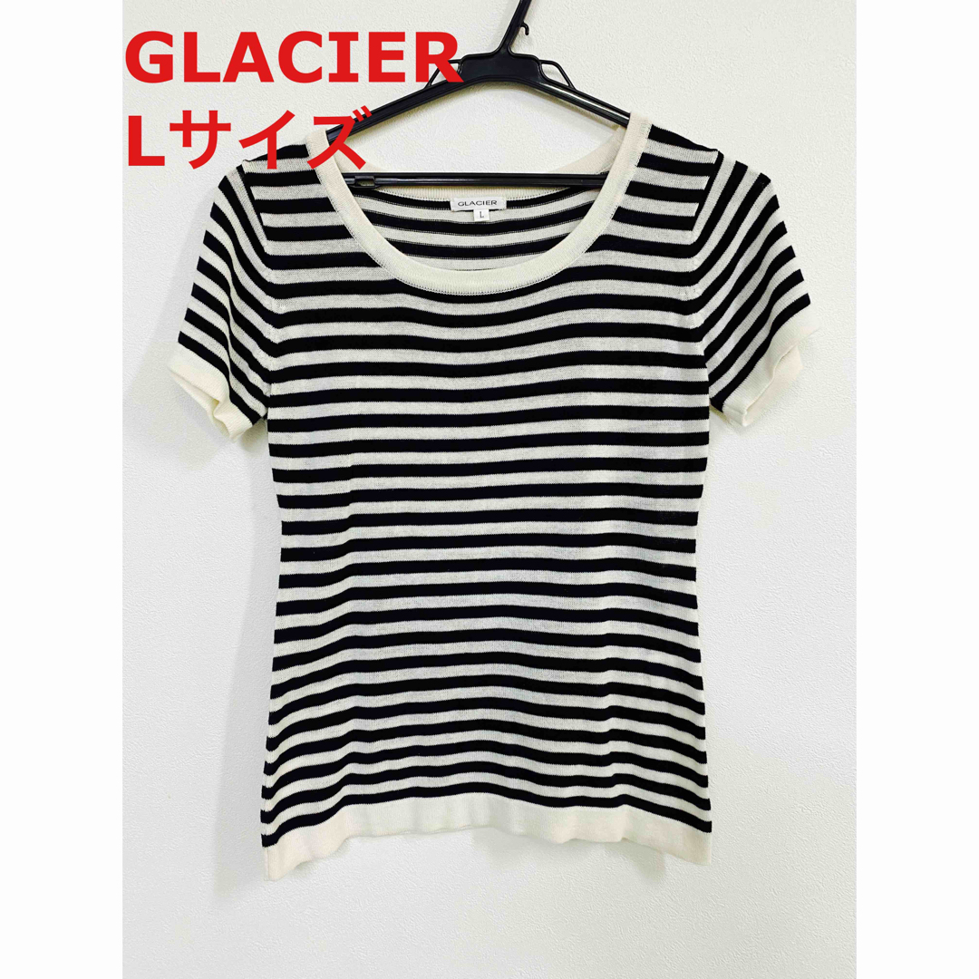 GLACIER(グラシア)の【GLACIER】ボーダー柄のTシャツ レディースのトップス(Tシャツ(半袖/袖なし))の商品写真