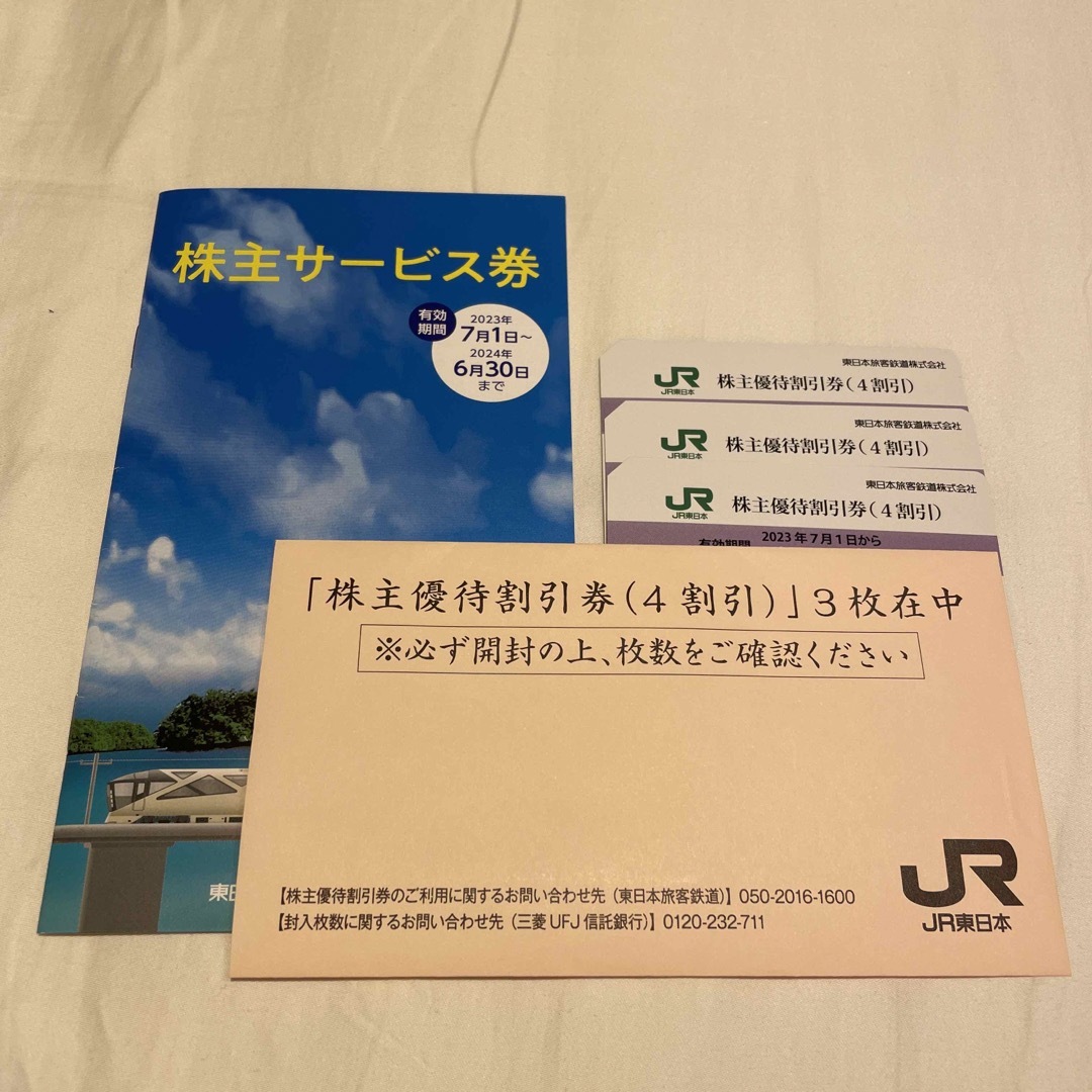 JR東日本株主優待割引券JR東日本　株主優待割引券