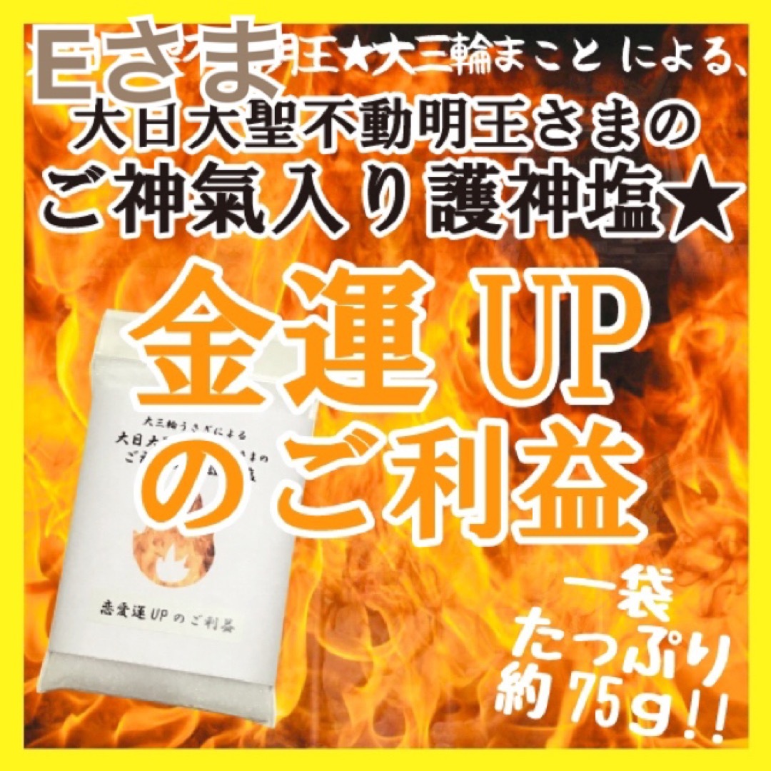 Eさま☆ 高波動 ご神氣入り護神塩 天然塩×6袋