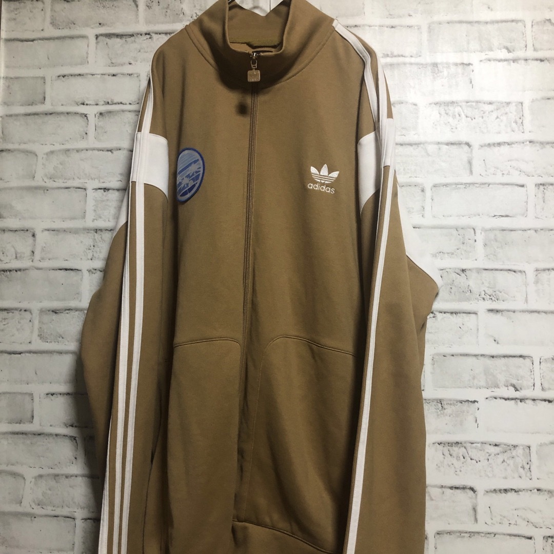 Originals（adidas）(オリジナルス)の希少4XL⭐️adidas トラックジャケット 刺繍トレファイル/ワッペン 茶 メンズのトップス(ジャージ)の商品写真