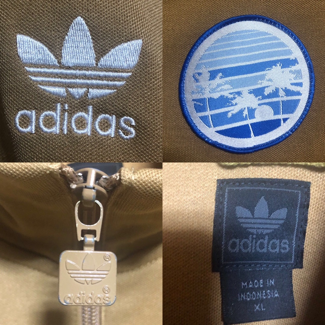 Originals（adidas）(オリジナルス)の希少4XL⭐️adidas トラックジャケット 刺繍トレファイル/ワッペン 茶 メンズのトップス(ジャージ)の商品写真