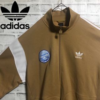 オリジナルス(Originals（adidas）)の希少4XL⭐️adidas トラックジャケット 刺繍トレファイル/ワッペン 茶(ジャージ)