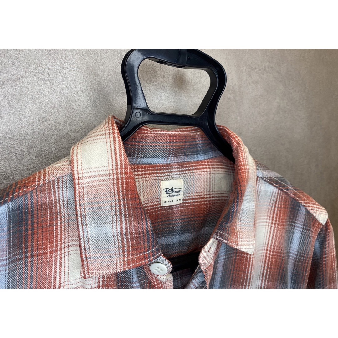 RHC ロンハーマン チェックシャツ 厚手綿100% サイズS