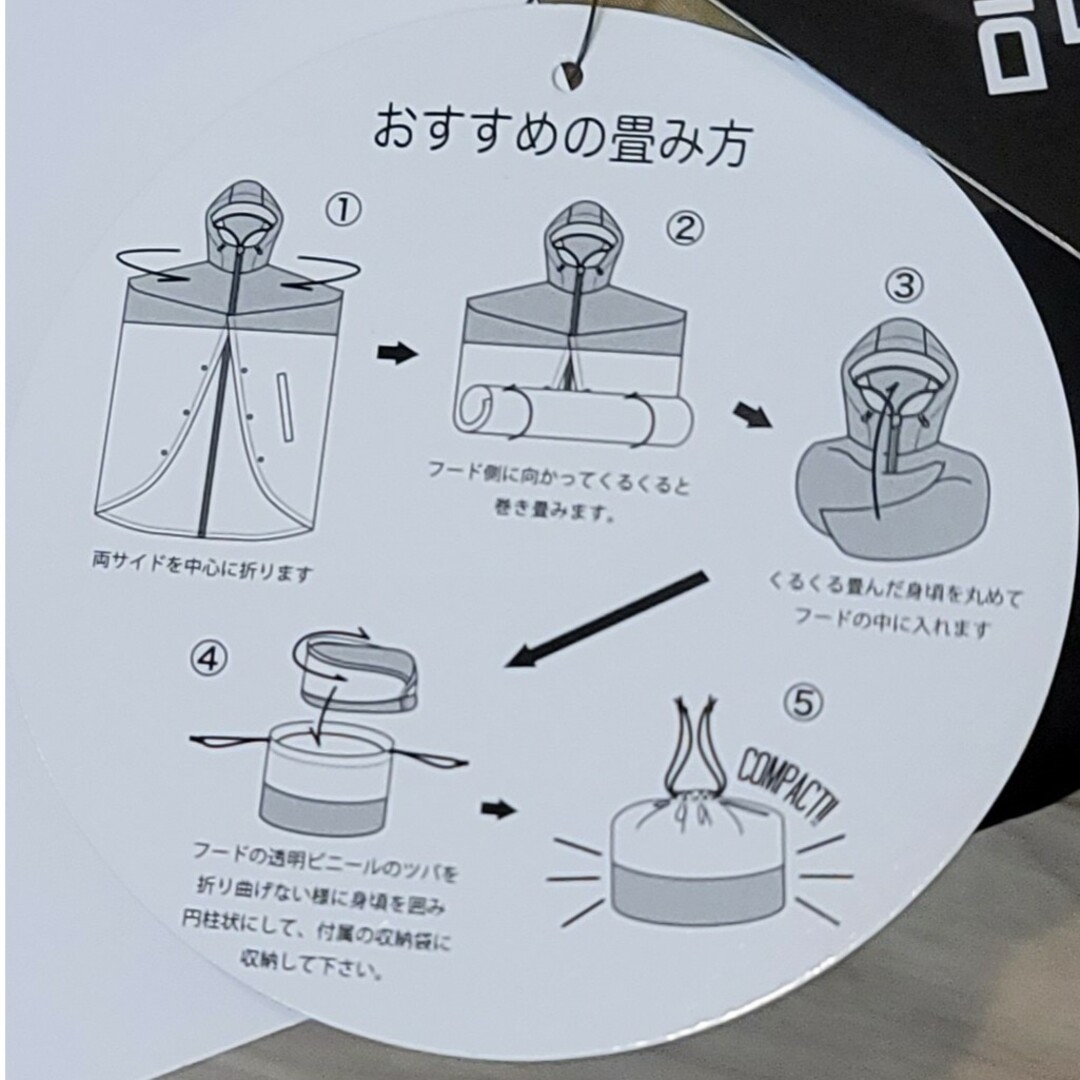 WORKMAN(ワークマン)のワークマン　高撥水レインポンチョ　新品未使用 レディースのファッション小物(レインコート)の商品写真