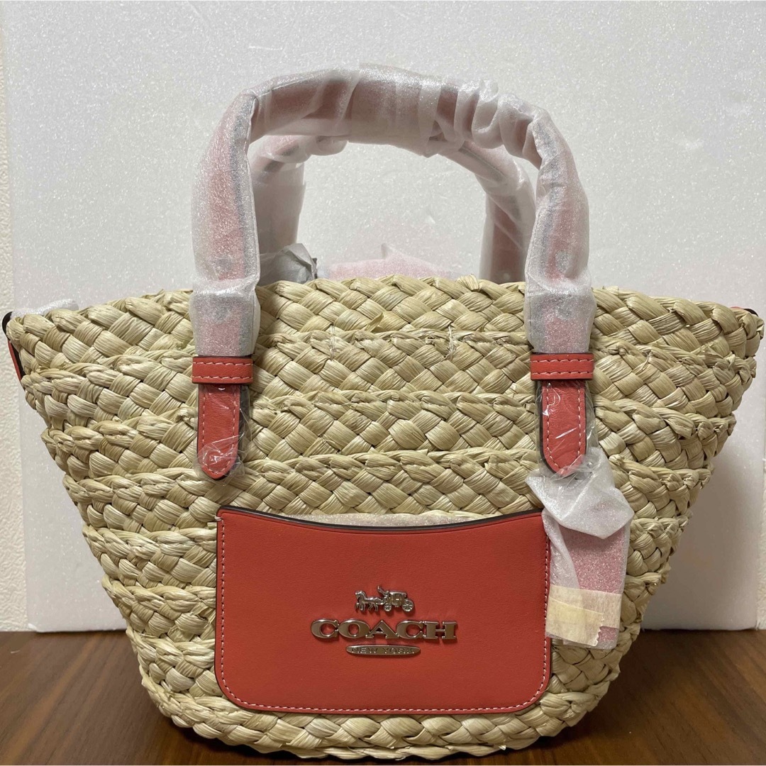 新品未使用COACH かごバッグ スモール トート