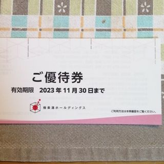 極楽湯　株主優待券×6枚(その他)