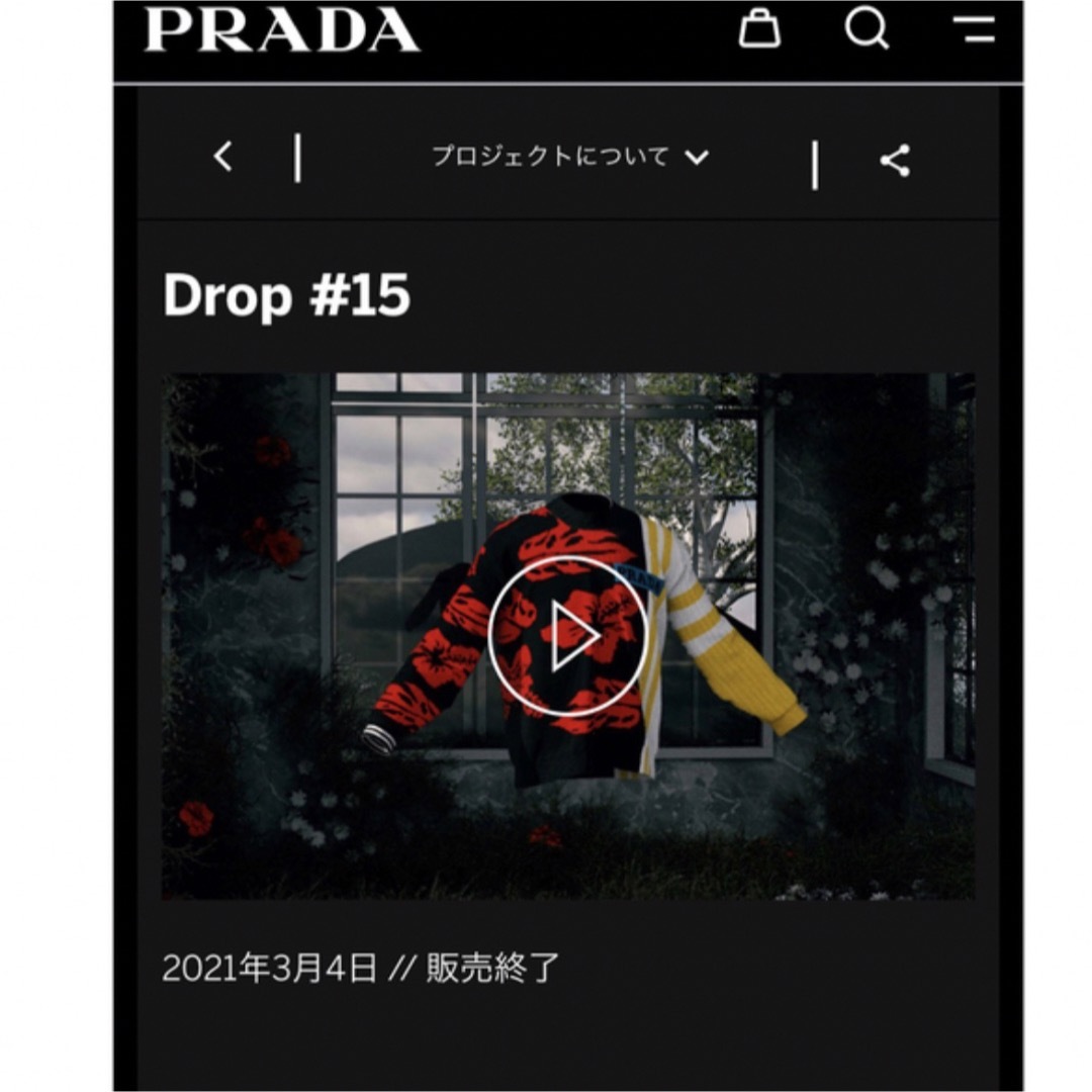 PRADA(プラダ)のPRADA タイムカプセル 限定 ニット メンズのトップス(ニット/セーター)の商品写真