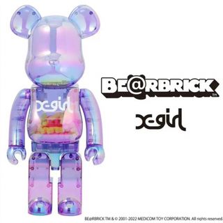 ベアブリック(BE@RBRICK)の【RumiNa様専用】BE@RBRICK X-girl CLEAR PURPLE(キャラクターグッズ)