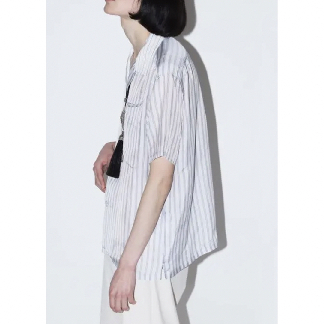 TOGA VIRILIS  CUPURA STRIPE SHIRT 3