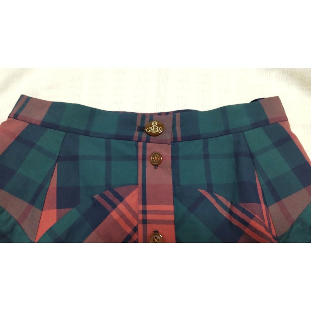 チェックフレアスカート Vivienne Westwood red label