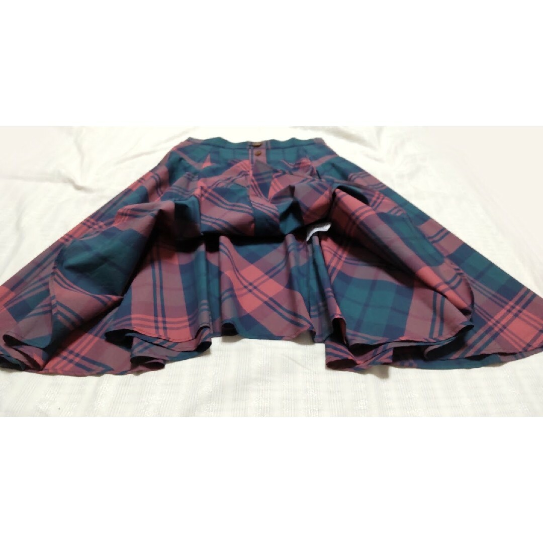 チェックフレアスカート Vivienne Westwood red label