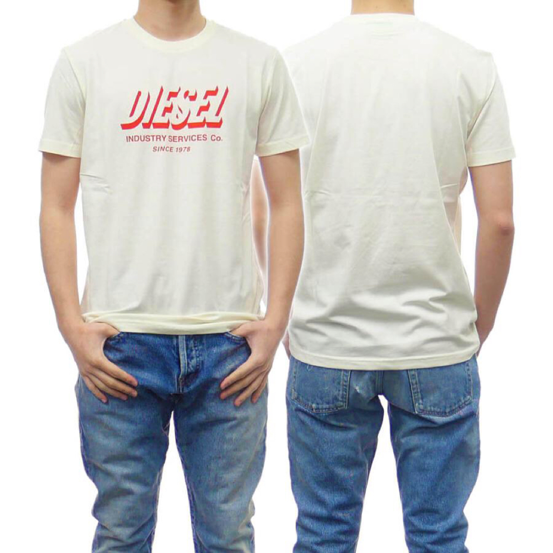 DIESEL Tシャツ XL T-DIEGOS-A5 / A01849 ホワイト