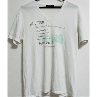 コムサイズム(COMME CA ISM)のコムサイズム　Ｖネック　薄手　Tシャツ　ロゴTシャツ　オシャレ　夏服(Tシャツ/カットソー(半袖/袖なし))