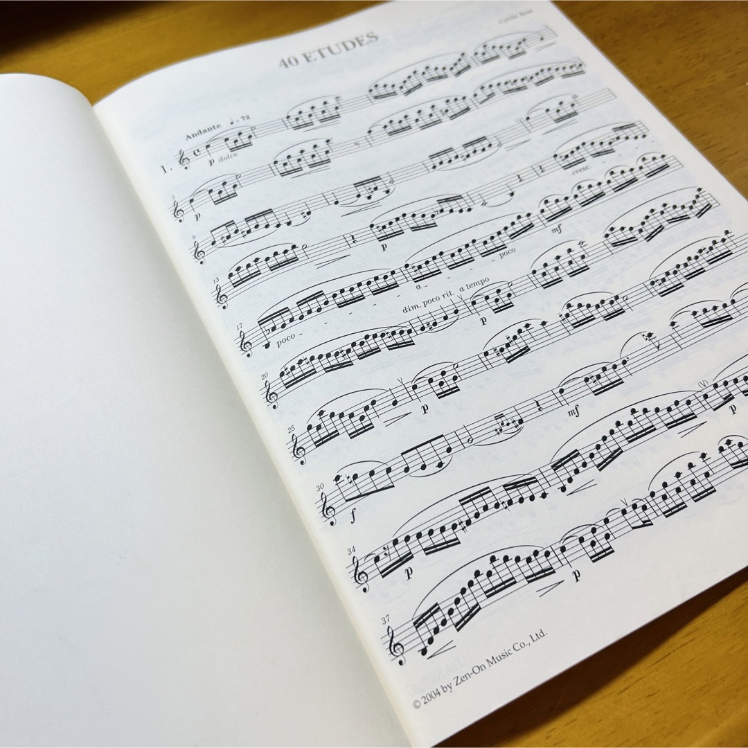 ZEN-ON(ゼンオン)のISE for Clarinetローズ 40のエチュード エンタメ/ホビーの本(楽譜)の商品写真