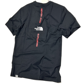 ザノースフェイス(THE NORTH FACE)のS 新品 海外限定 ノースフェイス バック ライン ロゴ Tシャツ TEE 黒(Tシャツ/カットソー(半袖/袖なし))