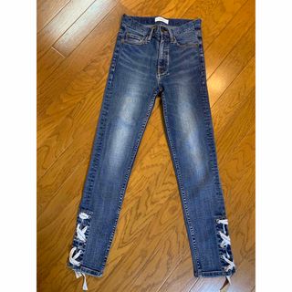 アメリヴィンテージ(Ameri VINTAGE)のAMERI SIDE LACE UP SKINNY DENIM(デニム/ジーンズ)