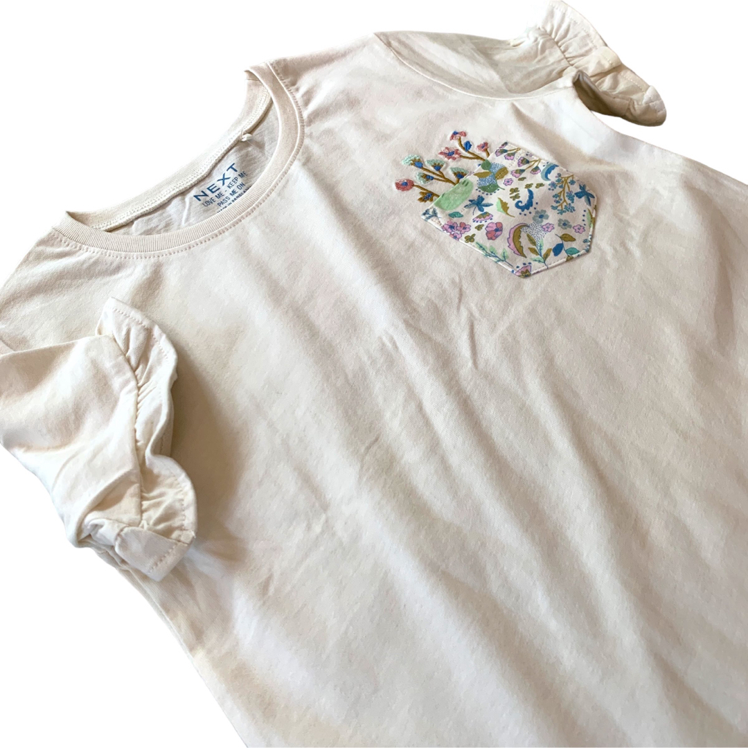 NEXT(ネクスト)の●未使用●5-6才　フリル袖　花柄　Tシャツセット キッズ/ベビー/マタニティのキッズ服女の子用(90cm~)(Tシャツ/カットソー)の商品写真