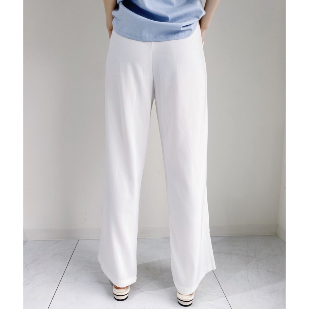 CLEA(クレア（CLEA）)のホワイト　美シルエット　スラックス メンズのパンツ(スラックス)の商品写真