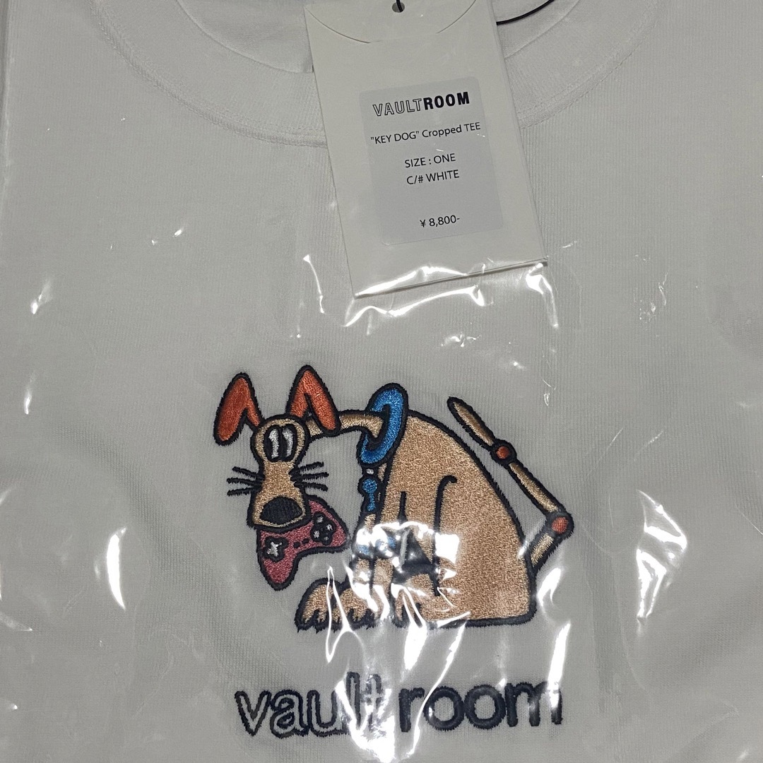 vaultroom KEY DOG CROPPED TEE