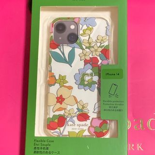 【新品 未使用】ケイトスペード　iPhone14 花　　フラワー　小花(iPhoneケース)