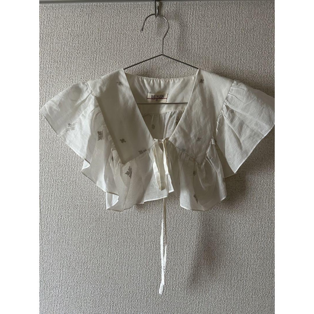 美品 BUNON JAMDANI RaffleCollar ジャムダニ織 付け襟