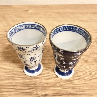 陶器グラス　2個セット(グラス/カップ)