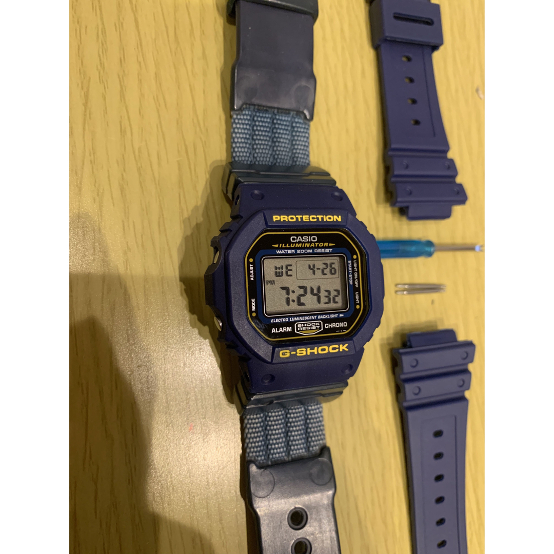 CASIO G-SHOCK DW-5600EB-2V ベゼル新品　ブルースピード