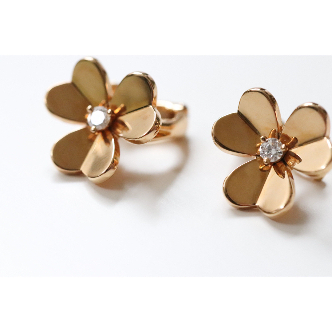 ヴァンクリーフ\u0026アーペル 美品フリヴォルピアス⭐︎美品エメラルドピアス
