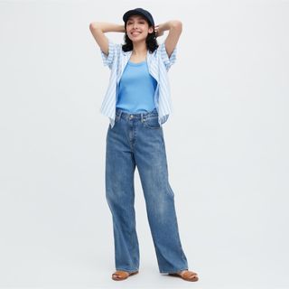 ユニクロ(UNIQLO)のユニクロ　バギージーンズ　2023春モデル　サイズ29(デニム/ジーンズ)