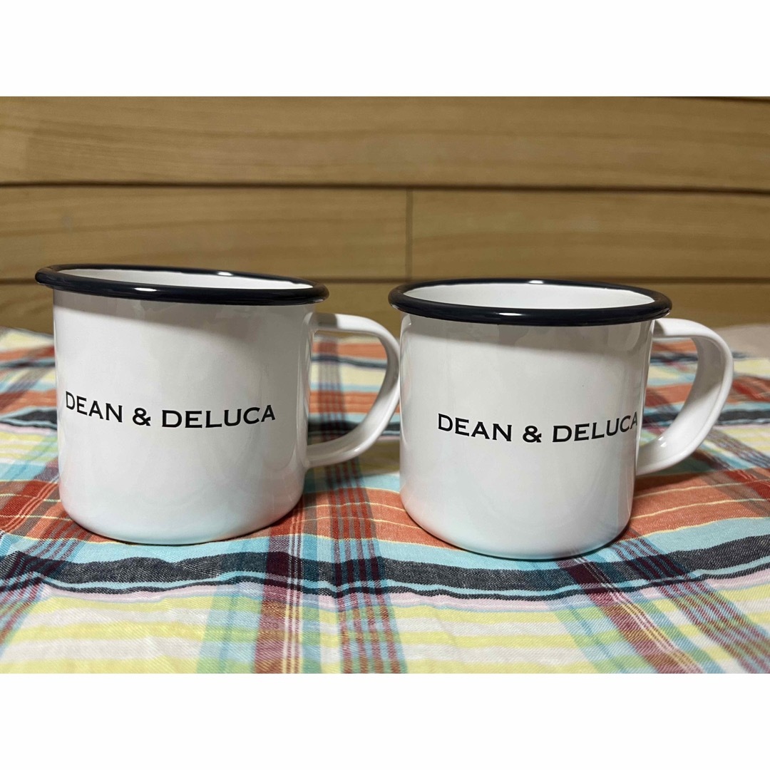 DEAN & DELUCA(ディーンアンドデルーカ)の新品★DEAN&DELUCA ディーン&デルーカ　  ホーローケトル&マグカップ インテリア/住まい/日用品のキッチン/食器(食器)の商品写真