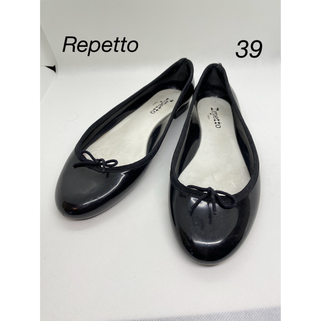 repetto - Repetto レインシューズ エナメル サンドリオン ブラックの ...