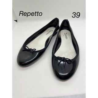 レペット(repetto)のRepetto レインシューズ エナメル サンドリオン ブラック(バレエシューズ)