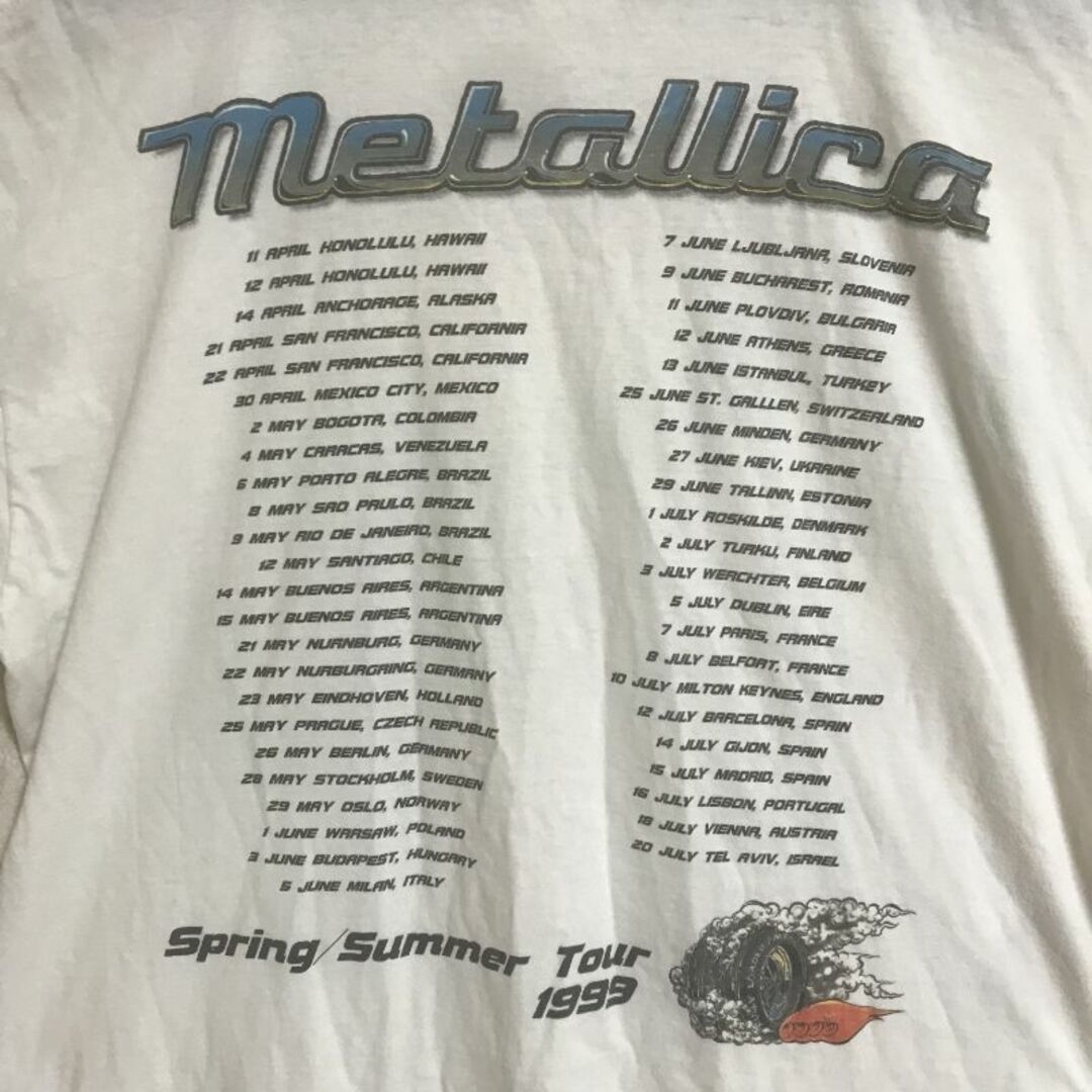 メタリカ 1999年春夏ツアーTシャツ GIMME FUEL 4