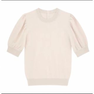 アベニールエトワール(Aveniretoile)の完売今期♡バックパールボタンパフスリーブニット♡(ニット/セーター)