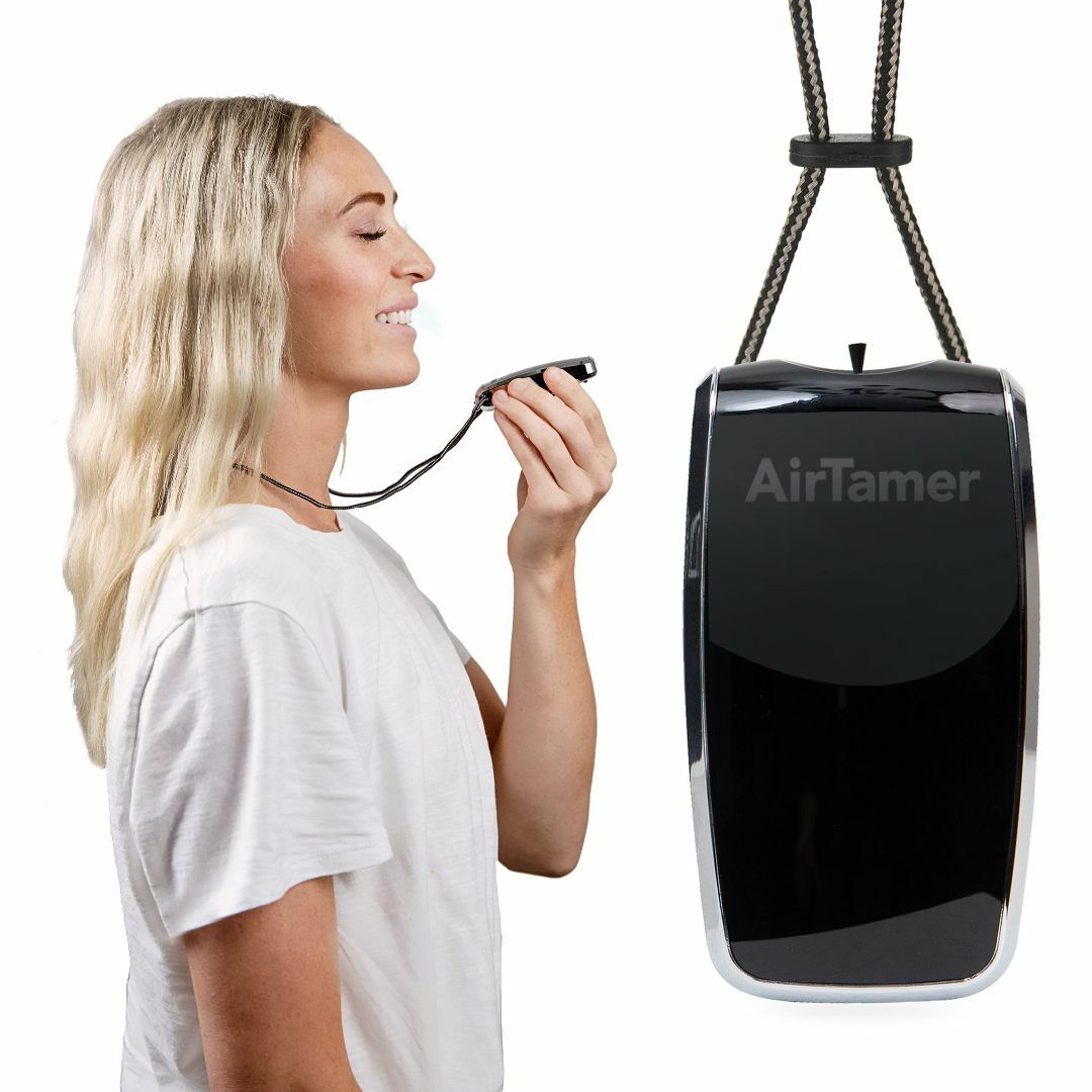 【色: 黒】AirTamer A320 充電式パーソナル空気清浄機、実証済みの性