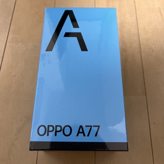 オッポ(OPPO)の【新品未開封】OPPO A77  SIMフリー（黒）(スマートフォン本体)