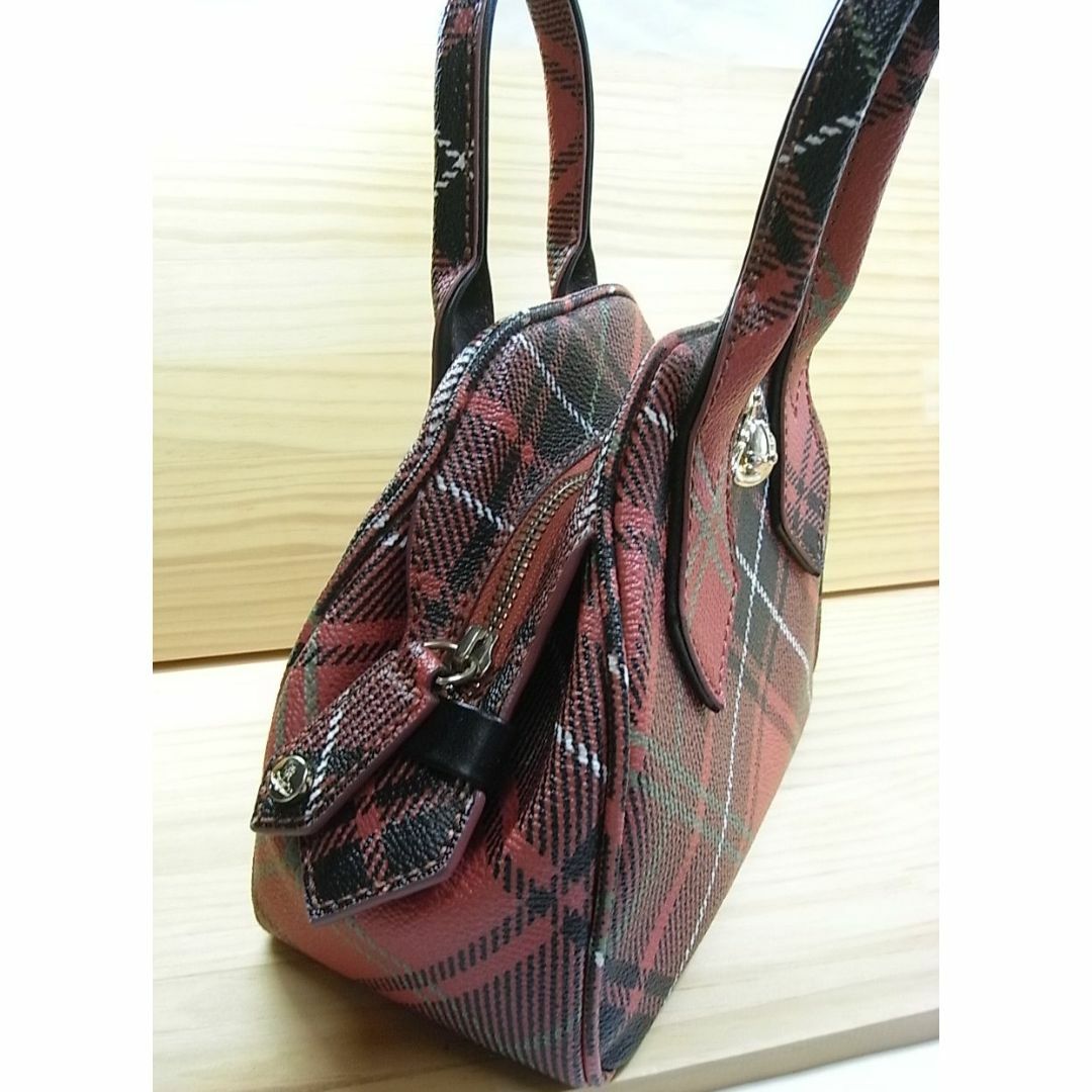 Vivienne Westwood(ヴィヴィアンウエストウッド)の◆正規品ヴィヴィアンウエストウッド　LONDON　チェック　ハンドバック レディースのバッグ(ハンドバッグ)の商品写真