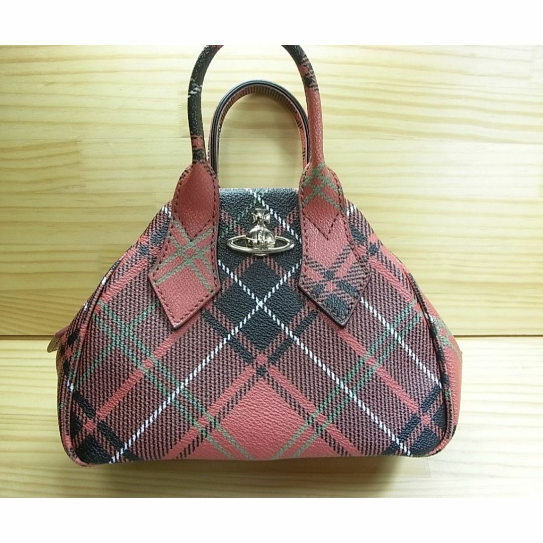 Vivienne Westwood(ヴィヴィアンウエストウッド)の◆正規品ヴィヴィアンウエストウッド　LONDON　チェック　ハンドバック レディースのバッグ(ハンドバッグ)の商品写真