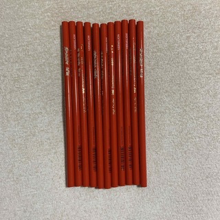 トンボエンピツ(トンボ鉛筆)のトンボ　赤（朱色）鉛筆　10本(鉛筆)
