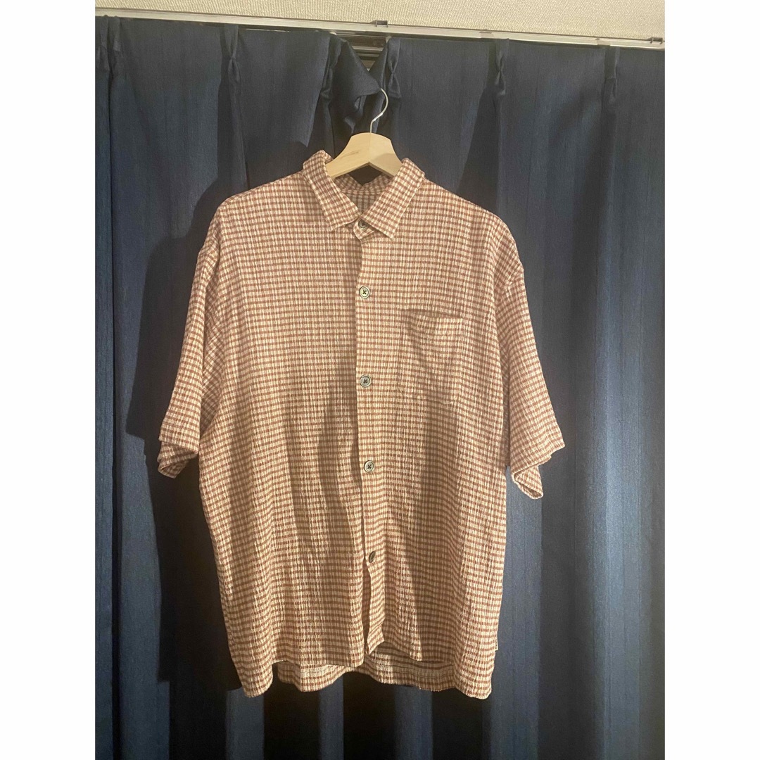 最安値　stussy 23ss WRINKLY GINGHAM SS SHIRT