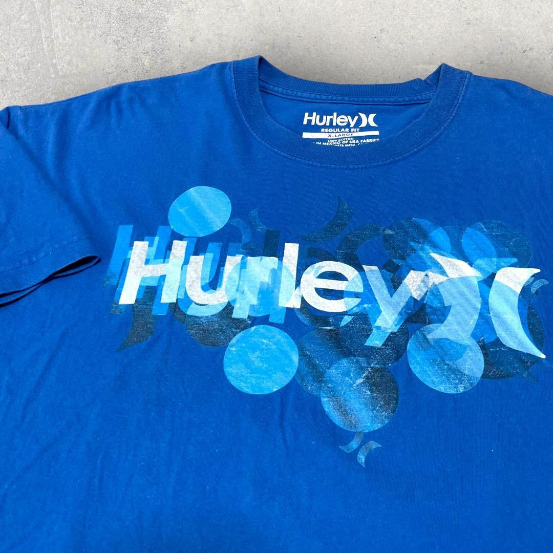 Hurley(ハーレー)の美品 メキシコ製 Hurley ハーレー ロゴT ブルー 青 Tシャツ XL メンズのトップス(Tシャツ/カットソー(半袖/袖なし))の商品写真