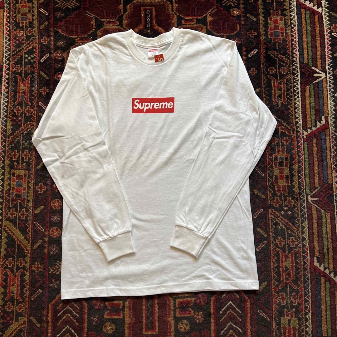 supreme box logo l/s tee Mサイズ