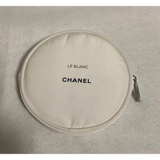 シャネル(CHANEL)の【CHANEL】シャネル ノベルティ丸型ポーチ ホワイト【新品未使用】(ポーチ)