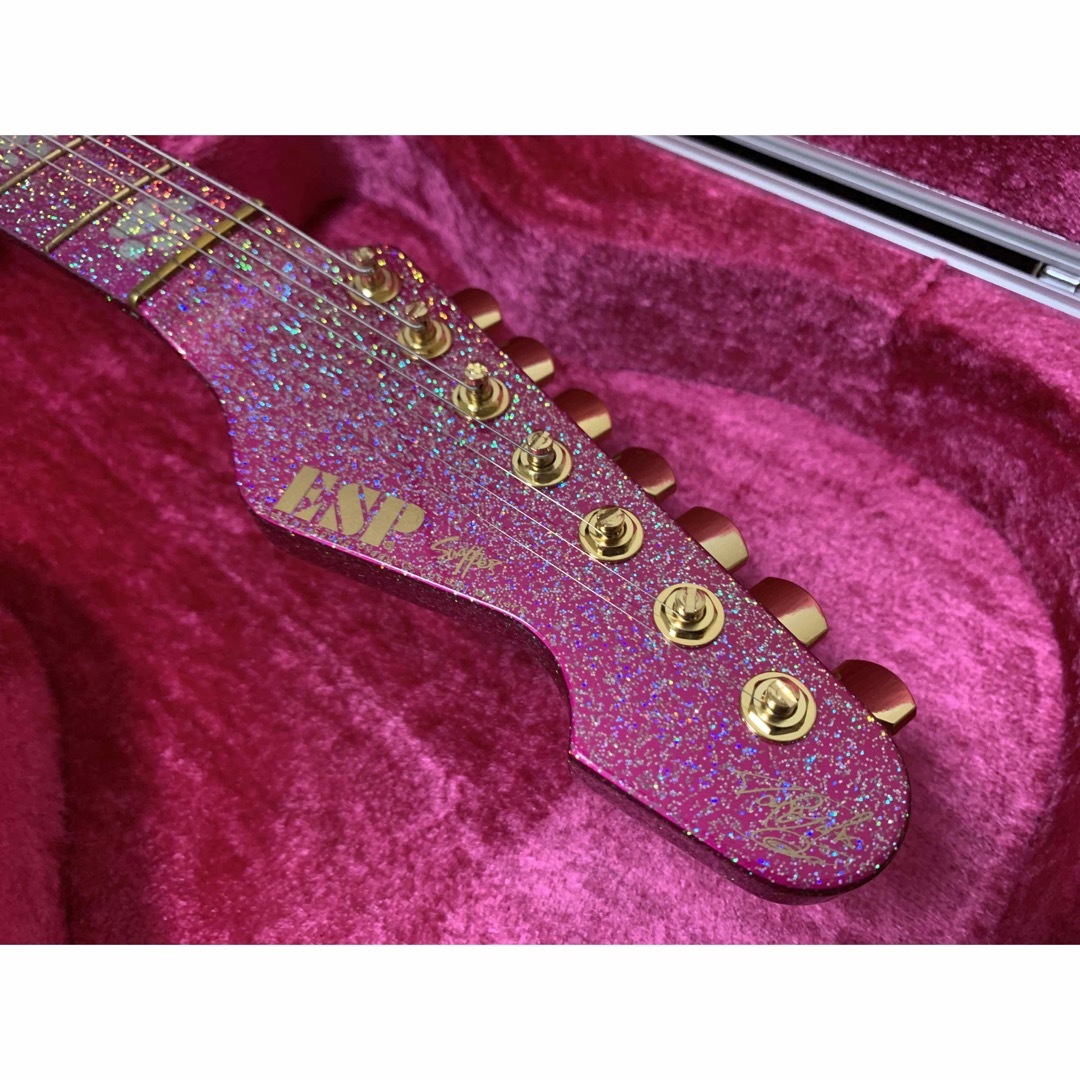 ESP(イーエスピー)のESP SNAPPER-7 Pink Monster 大村孝佳デビュー15周年  楽器のギター(エレキギター)の商品写真