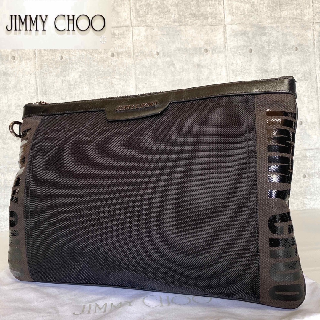 JIMMY CHOO - 【極美品】JIMMY CHOO DEREK ブラック サイドロゴ ...