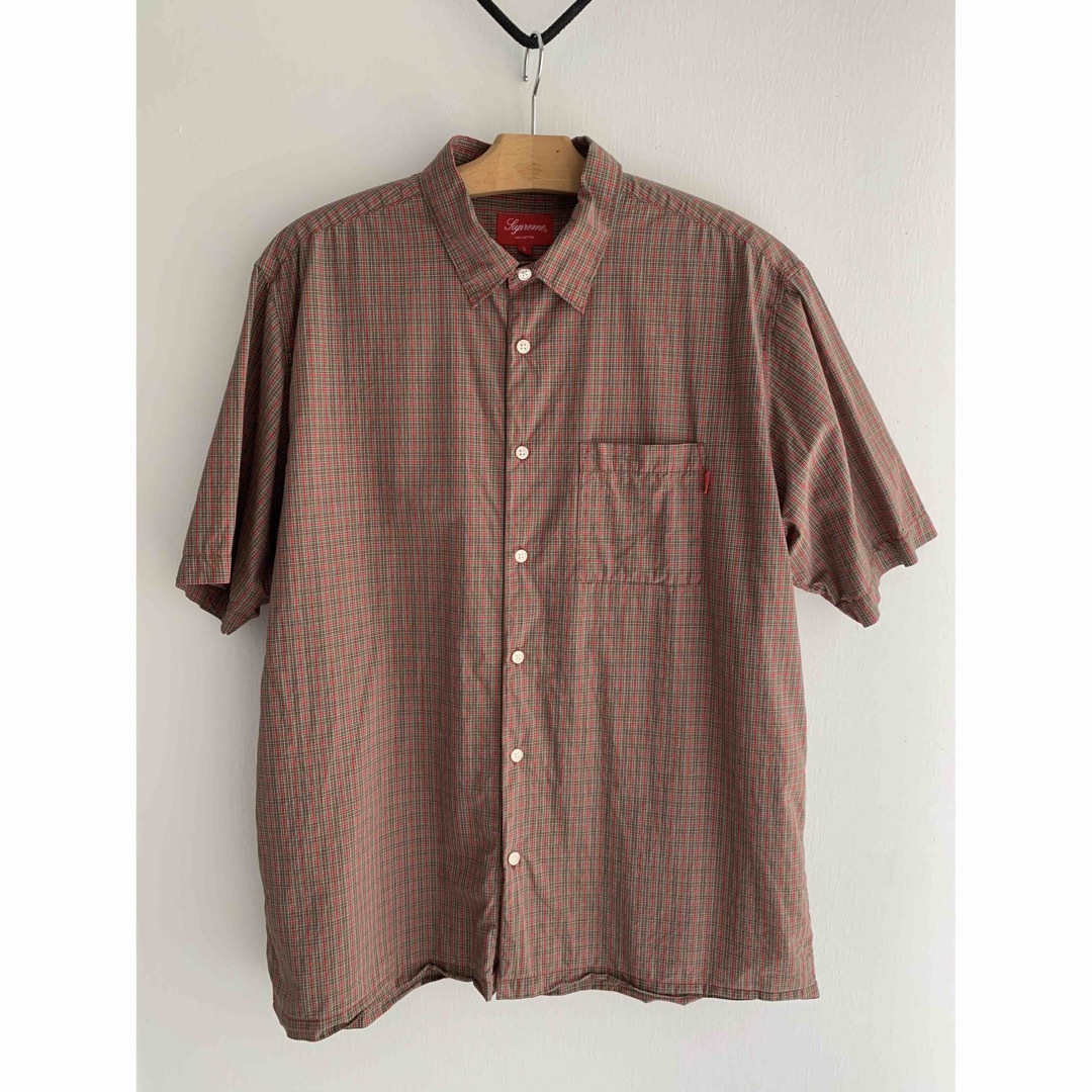 Supreme plaid s/s shirt シャツ